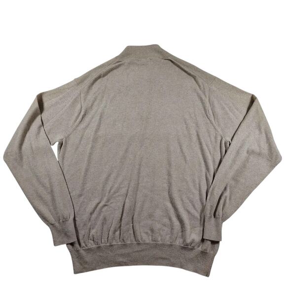 Peter Millar - Cotton / Cashmere - Beige Men's Pullover Sweater - Size: XL - Picture 2 of 8